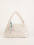 New bead handbag women's fashion high-end sequins dinner bag shoulder messenger bag bag coconut tree