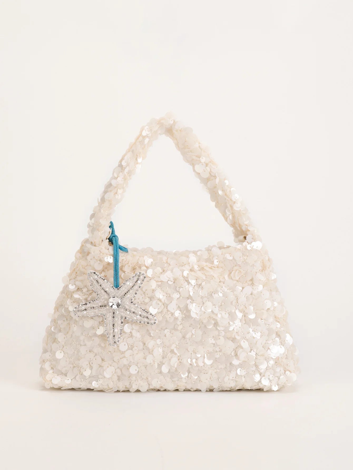 New bead handbag women's fashion high-end sequins dinner bag shoulder messenger bag bag coconut tree