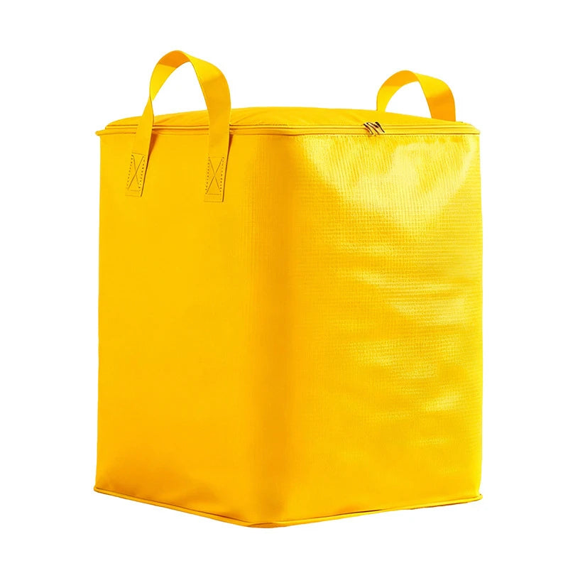 75-240L Large Capacity Moving Bag Woven Storage Bag with Handles Zipper for Clothes Bedding Travel Home Closet Organizer