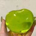 Squishy Green Apple Stress Ball Soft Fidget Sensory Toy for ADHD Autism Slow Rebound Squeeze Toy for Adults Christmas Gifts