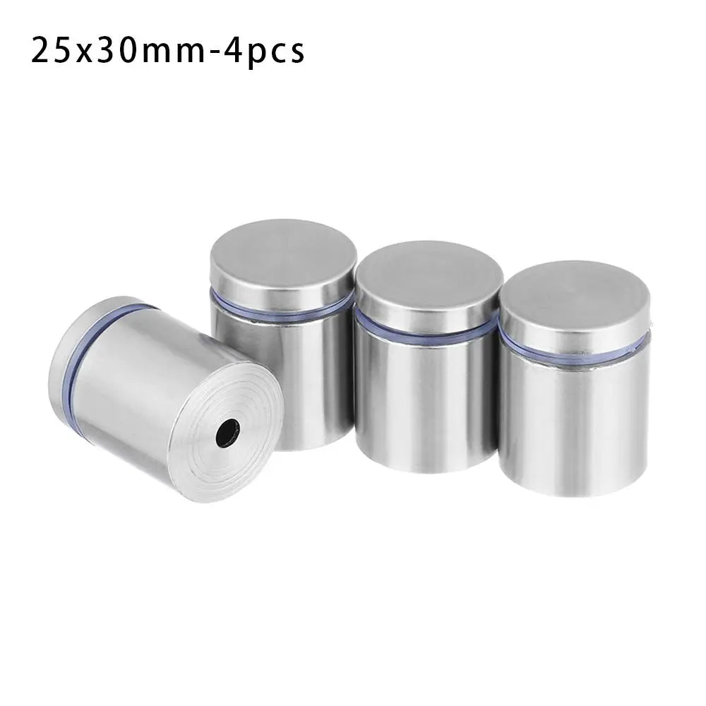 4/6/10Pcs Advertising Signboard Fixed Screw Glass Acrylic Advertisement Standoffs Stainless Steel Nails Durable Spacer Holder