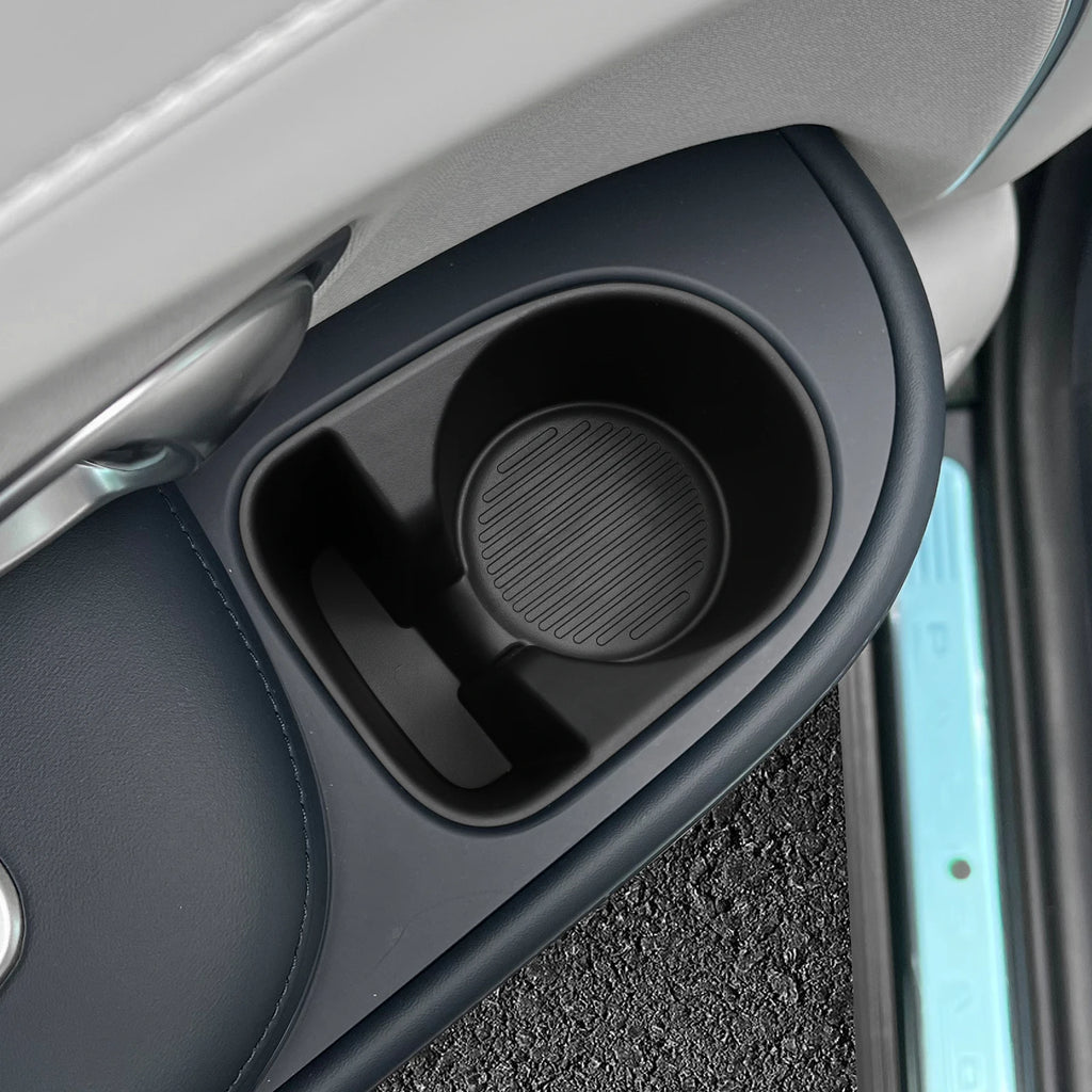 2Pcs for Hyundai Palisade 2026 2rd Row Door Side Water Cup Holder Insert Drinks Storage Box Car Interior Accessories Black