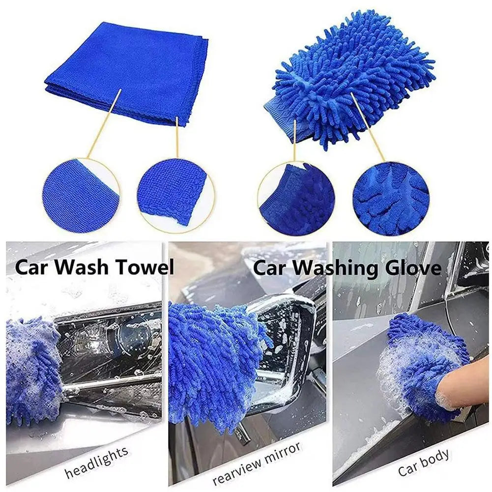 33pcs Car Interior Cleaning Brush Set For Air Outlet Tire Rim Drill Brush Sponges Auto Interior Dirt Dust Cleaning Tool
