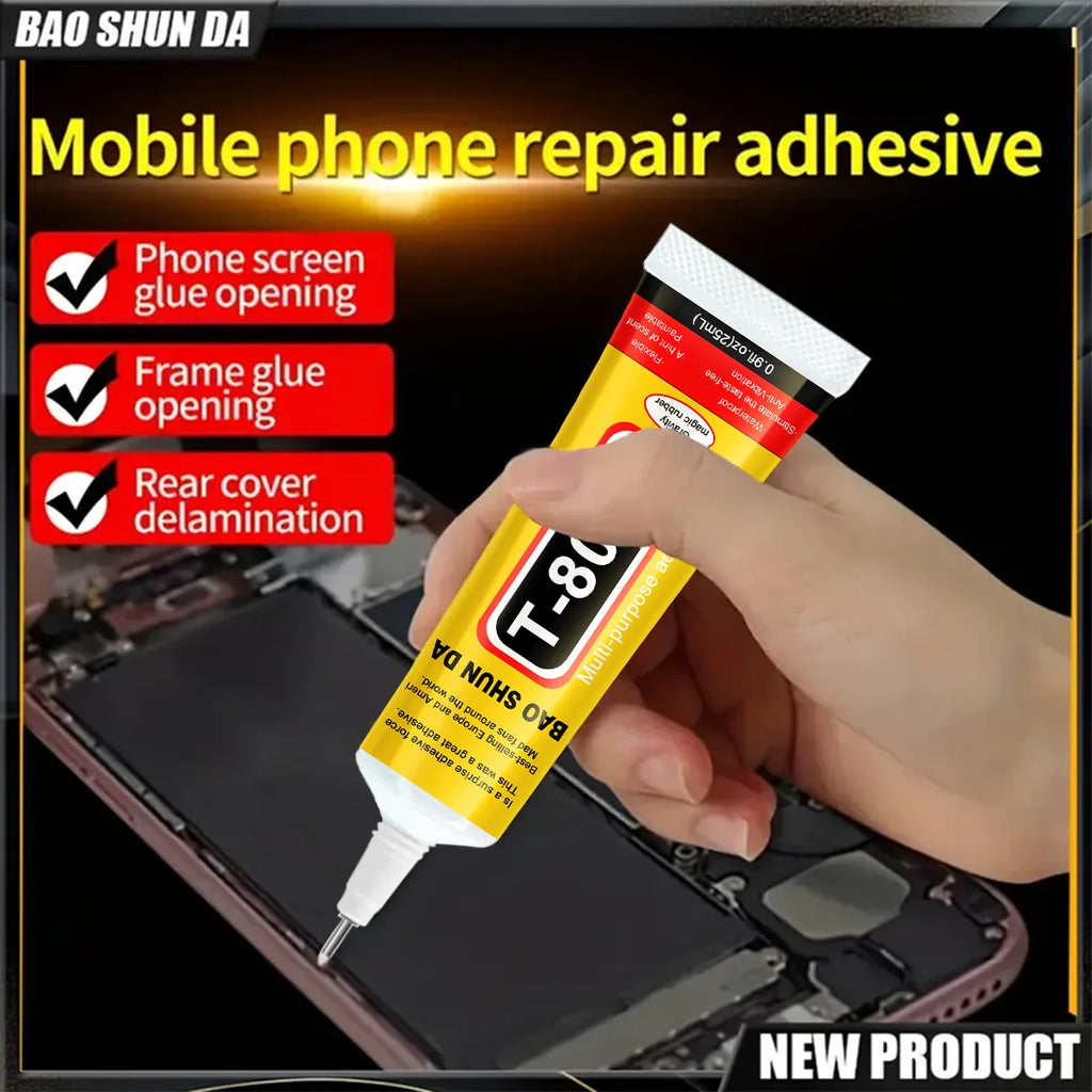 T8000 Clear Glue, Phone Repair, Craft Jewelry, Fiber, Electronic Component, Contact Adhesive, T-8000 Sealant, Clear Phone Adhesi