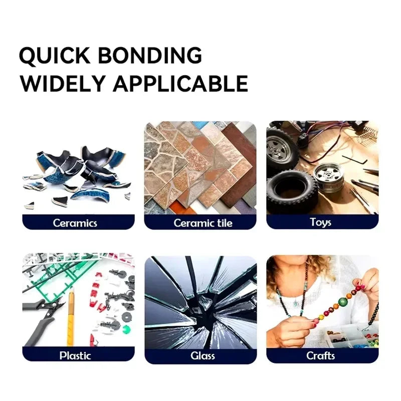 1/3PCS 502 Quick Drying Glue Multipurpose Liquid Adhesives Leather Rubber Wood Metal Strong Bond Glue Hardware Repair Supplies