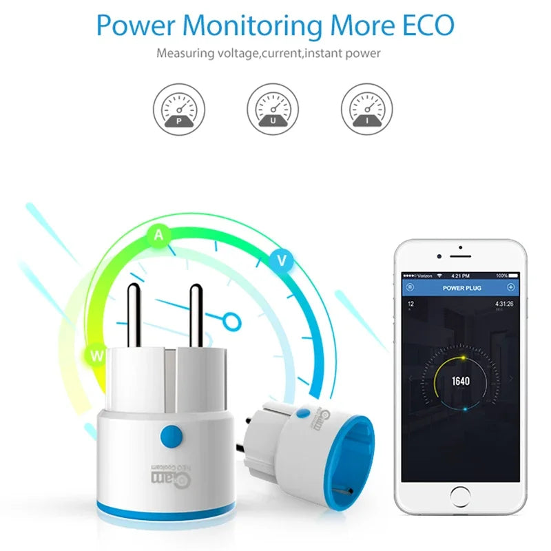 NEO Coolcam Z WAVE PLUS EU Plug Smart  Power Socket Home Automation Alarm Smart Home System ZWave 868.4MHz Video Frequency
