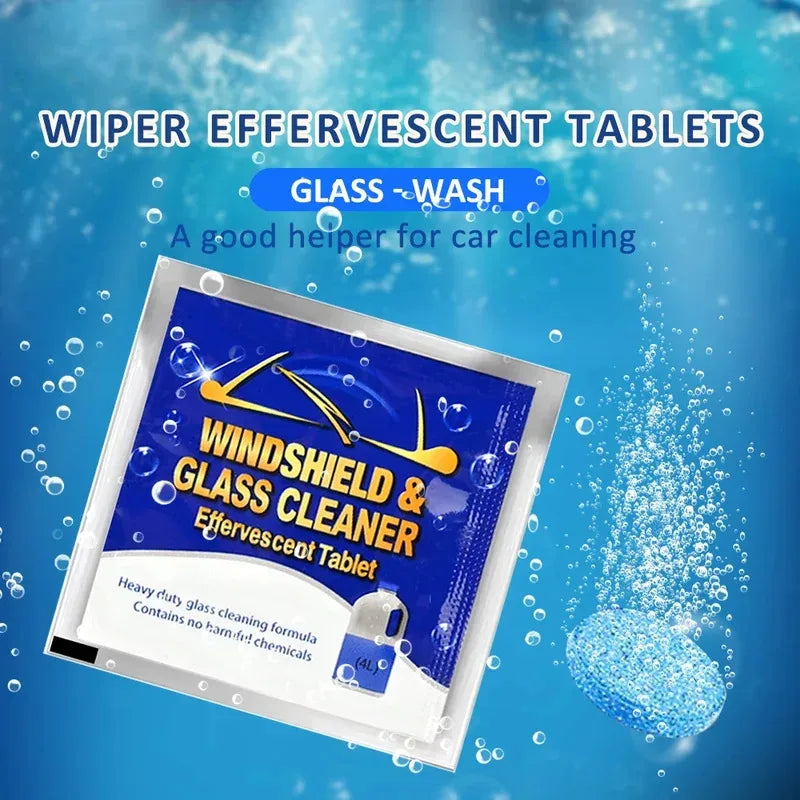 10/20/30/40/50/100pcs Car Windshield Glass Solid Cleaner Windscreen Wiper Effervescent Tablets Toilet Cleaning Car Accessories