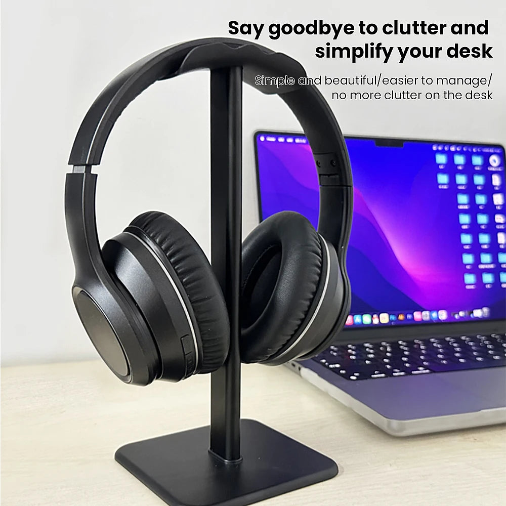 Universal Headphone Stand Holder Space Saving Gaming Headset Stand Rack Desktop Organizer Display Earphone Hanger Bracket