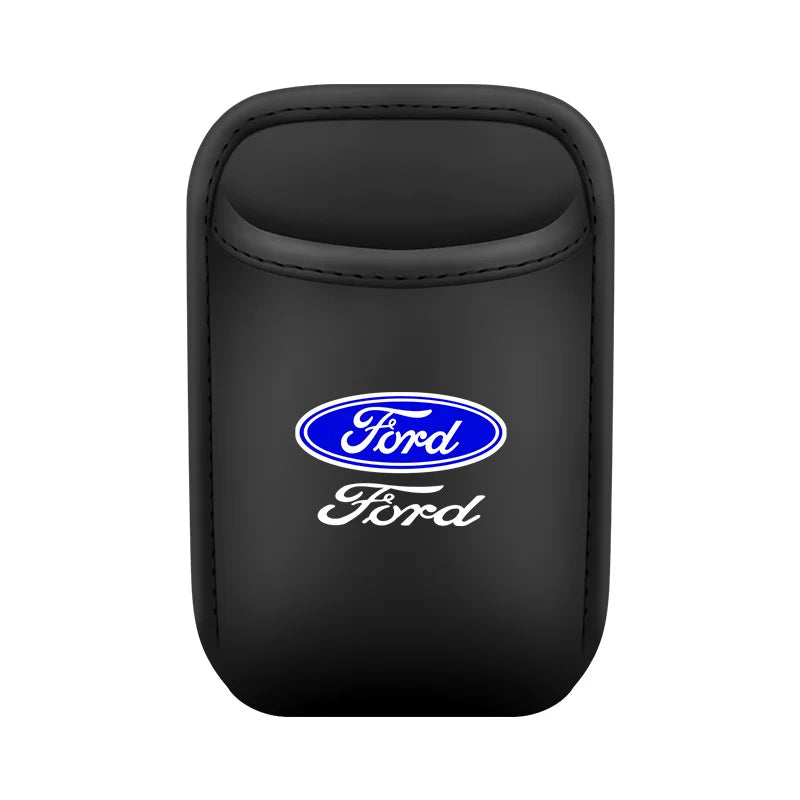 For Ford Mondeo Focus Explorer Escape Kuga Everest Bronco F-150 Ranger Transit Car Door Leather Cup Storage Box