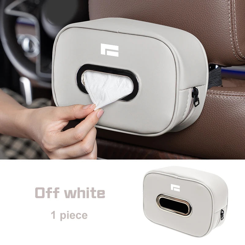 Microfiber Leather Backrest Tissue Bag Armrest Storage Box Car Accessories for BAIC Polestone Rox 01 Jishi 01