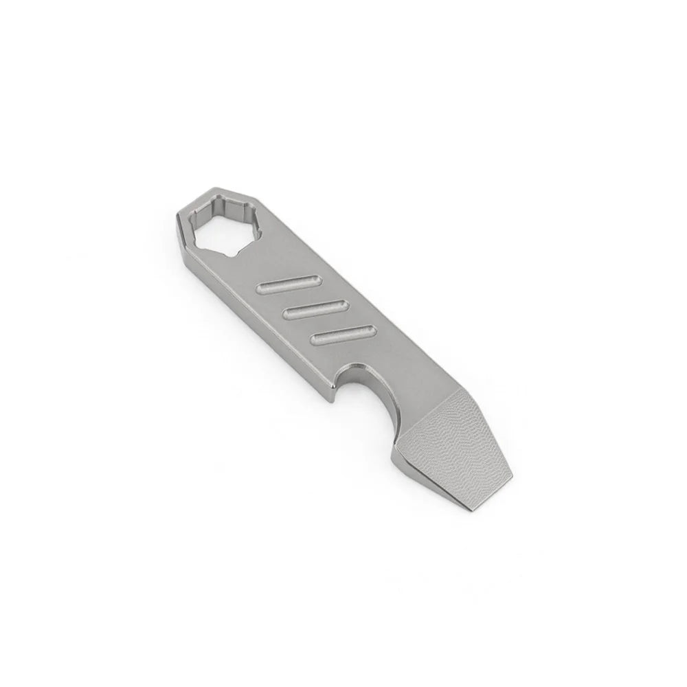 Titanium Mini Bottle Opener Multi-Tool Titanium Alloy Outdoor EDC Key Chain Accessories