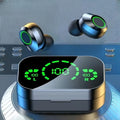 Long Playtime Touch Control True Wireless Earbuds/Headphones Bluetooth YD03, LED Charging Case, Bluetooth 5.3