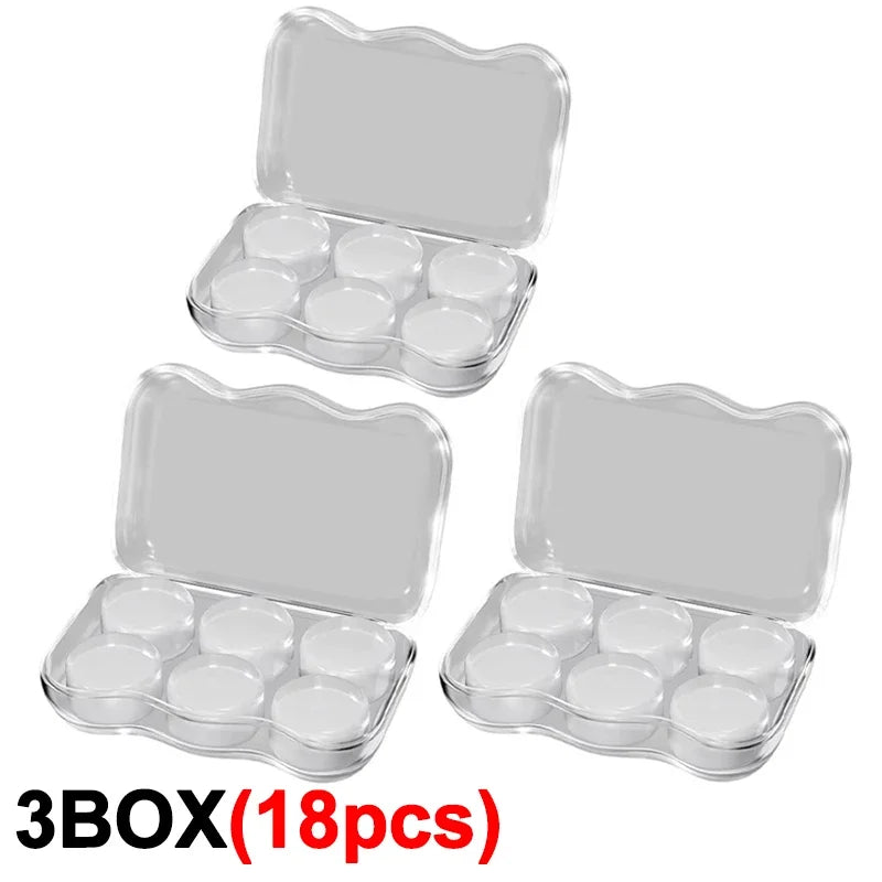 Soft Silicone Earplugs Wax Ear Plugs Reusable Noise Cancelling Gel Ear Plugs Waterproof Earbuds for Sleeping Flying Swimming