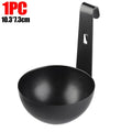 Stainless Steel Egg Poacher Nonstick Egg Boiling Heating Mold with Hanger Hook Kitchen Cooking Steaming Gadgets Tools Cookware