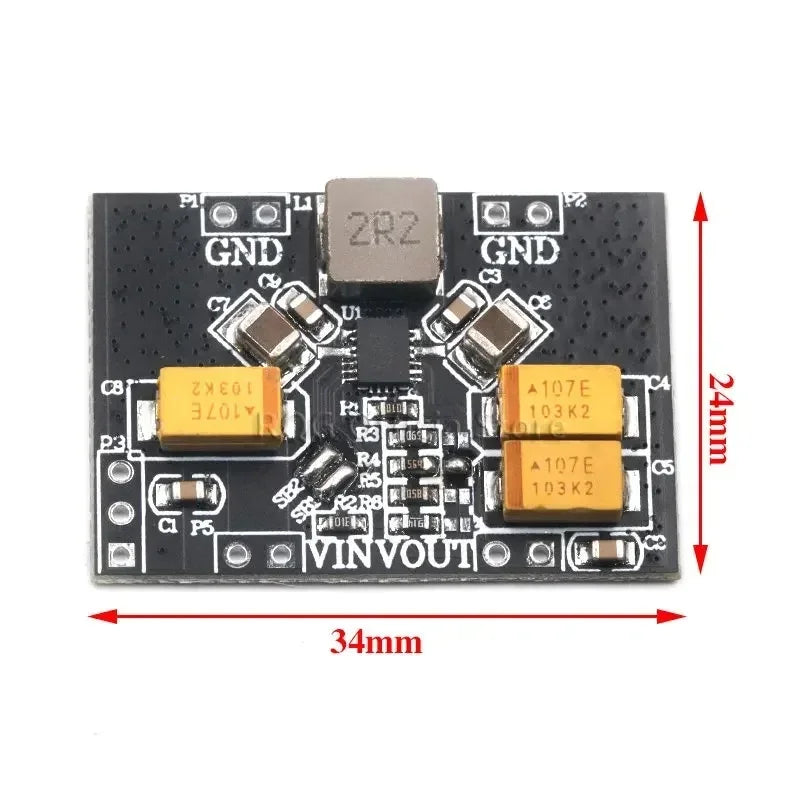 TPS63020 Automatic Buck-boost Step up Down Power Supply Module 2.5V 3.3V 4.2V 5V Lithium Battery Low Ripple Voltage Converter