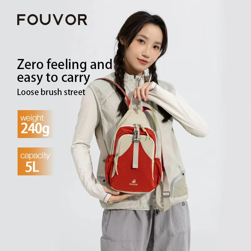 FOUVOR Women Sports Backpacks Lightweight Multi-Functional Small Cycling Hiking Outdoor Travel Crossbody Shoulder Bag 3068-20