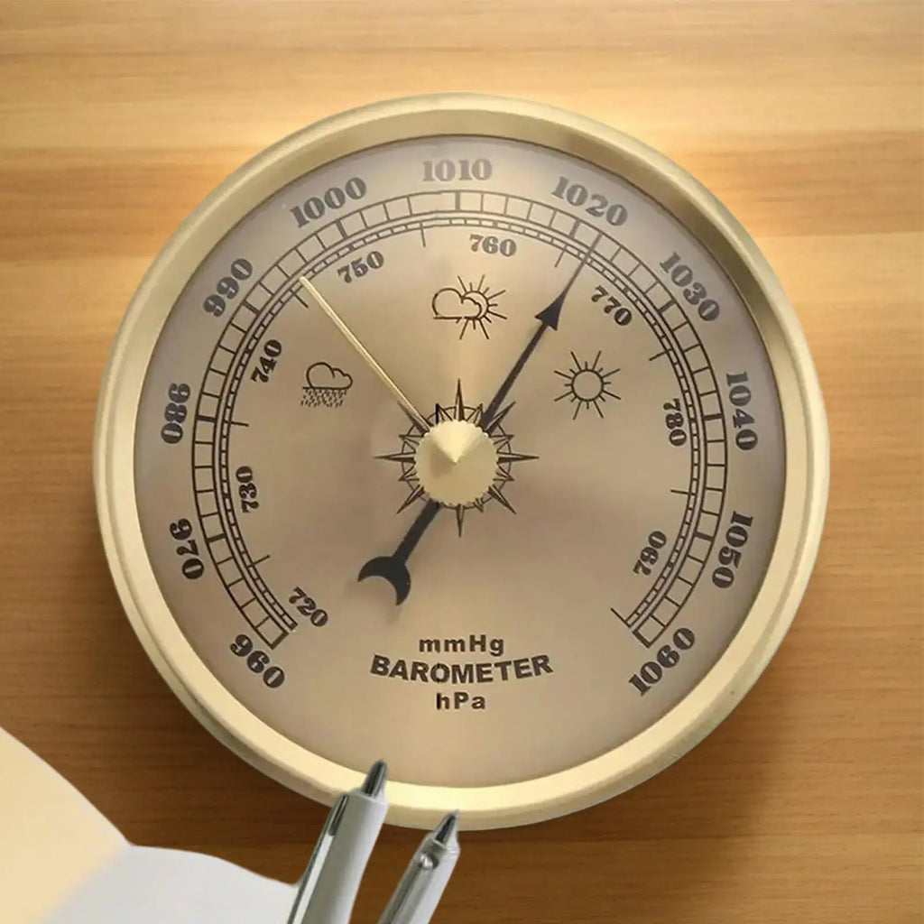 Fishing Barometer Air Pressure Gauge Wall Hanging Weather Forecast Station for Ships Laboratories Families Tools Fishing Accesso