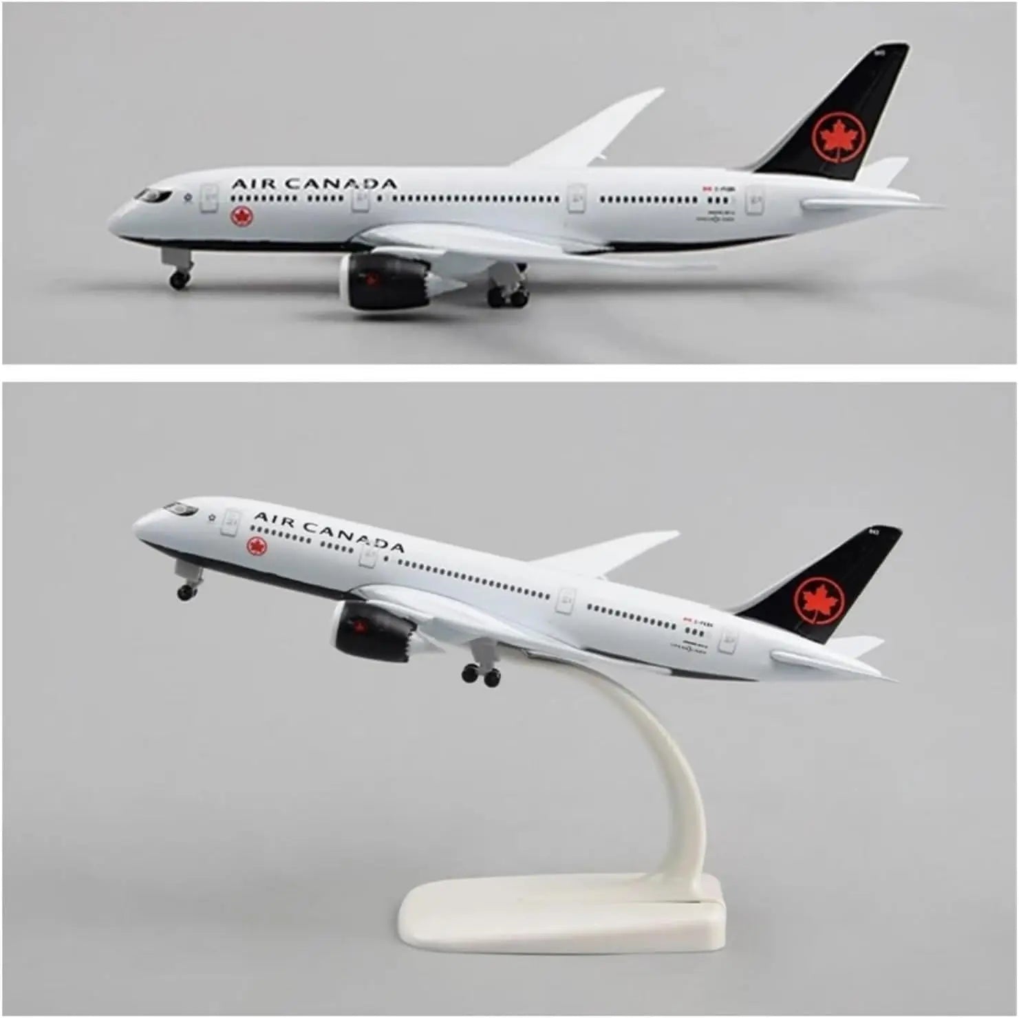 20CM 1:400 for B787 Canada Airlines Plane Diecast Alloy Aircraft Model Reception Area Ornament Suitable for Gift Giving