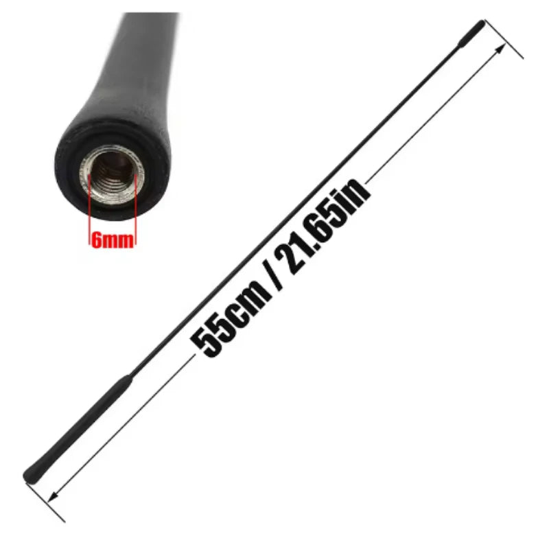 9/11/16Inch Car Roof Mount Mast Whip Antenna Enhanced Signal Stereo Radio Screws FM AM Aerial Amplified Car Accessorie Universal
