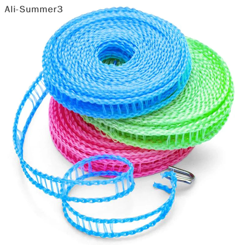 5/10M Portable Clotheslines Windproof Fence-Type Clothesline For Outdoor Indoor Home Travel Drying Rack Clothesline