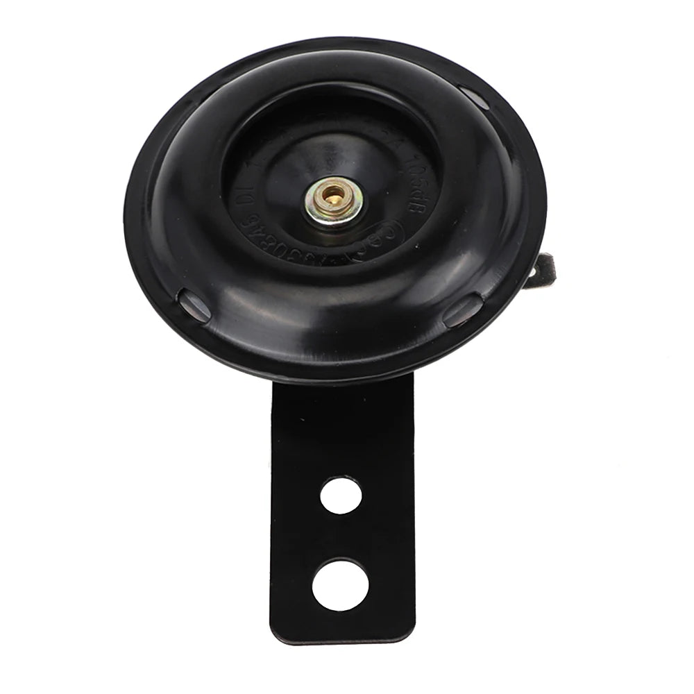 Motorcycle electric horn 12V 24V 36V 48V 60V 1.5A 105db waterproof round horn speaker suitable for scootermopedelectric bicycle