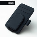 JFBONIN Leather Car Sun Visor Sunglasses Holder with Magnetic Clip Pen And Card Holder Creative Sunshade Storage Case