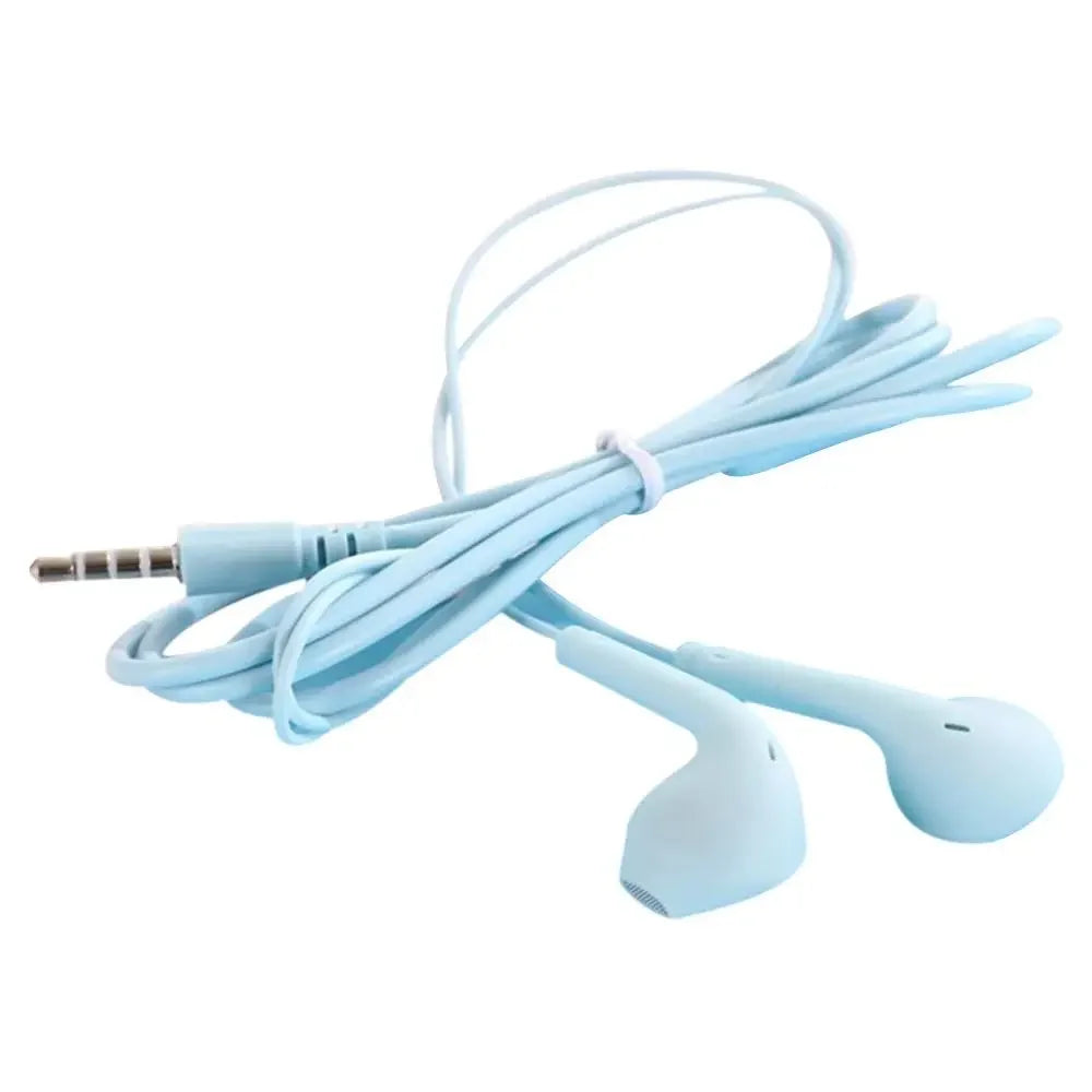 1PC 3.5mm Stereo In-Ear Earphone With Microphone Heavy Bass Wired Headset Earphones with Mic Universal for Xiaomi/Huawei/Samsung
