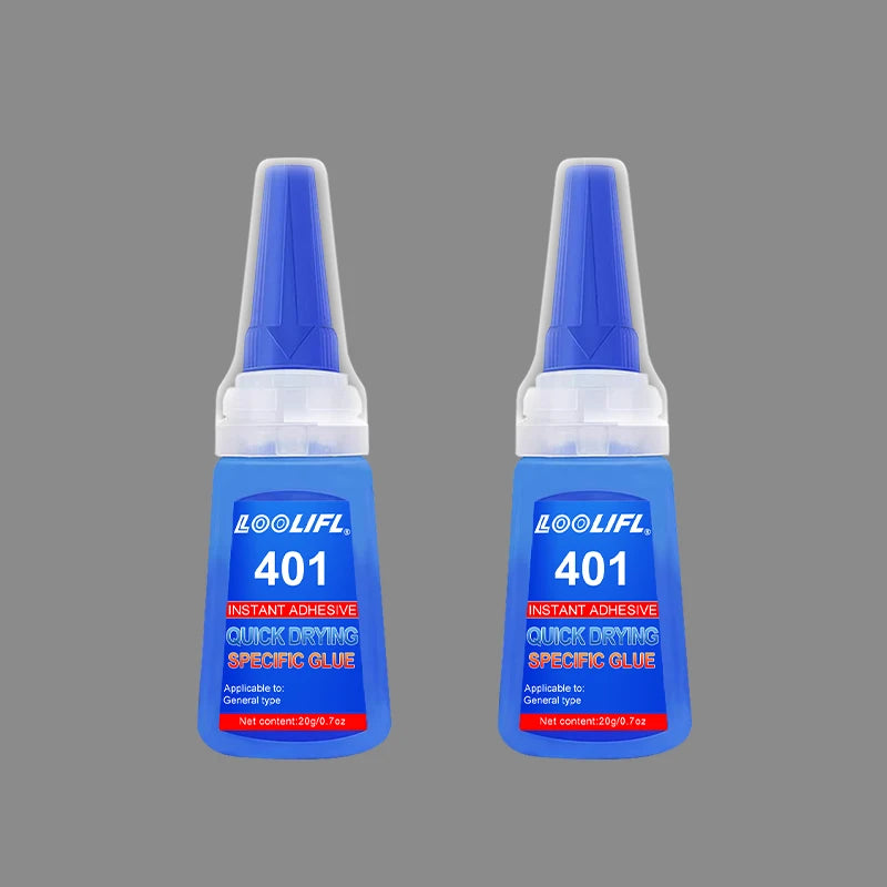 20ML Super Strong Transparent 401 Glue, Instant Drying, Applicable to Multi-Functional Glue for Metals, Plastics and Accessories