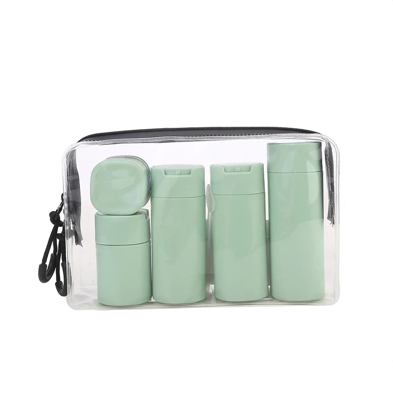 4PCS/Set Soft Squeeze Empty Refill Bottle Portable Travel Dispenser Container For Shampoo Shower Gel Cosmetic Liquid Storage