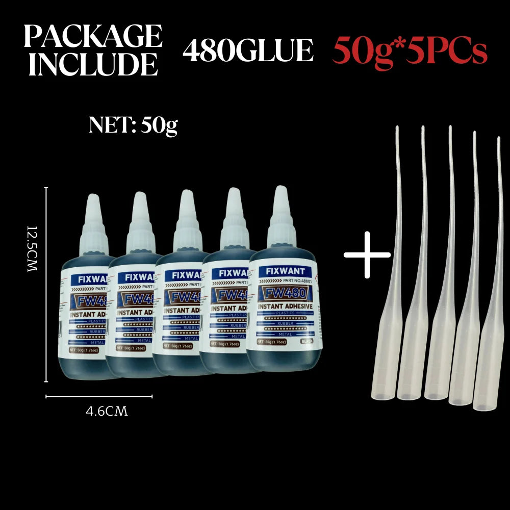 Black Medium-Thick CA Glue Cyanoacrylate Super Glue Dark Wood Repair Rubber Toughened Shockproof Gap Filling Adhesive 20/50/500g