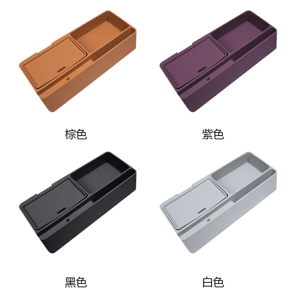 Suitable For Chery Icar V27 Screen Rear Storage Box Silicone Car Interior Decoration Modification Accessory