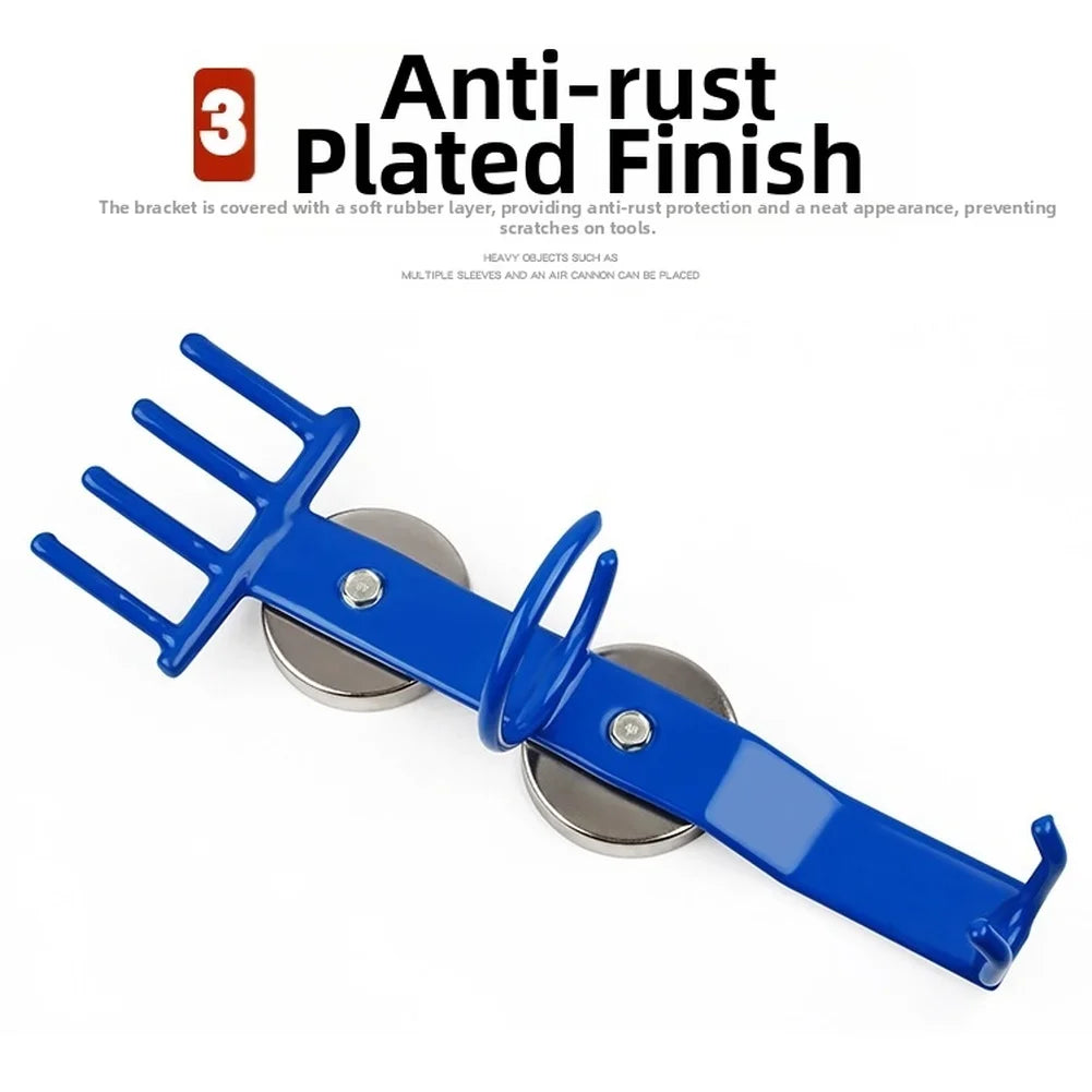 Magnetic Tool Holder For Wrench Socket Tool Rack Heavy Duty Storage Multifunctional Pneumatic Wrench Socket Tool Hanger