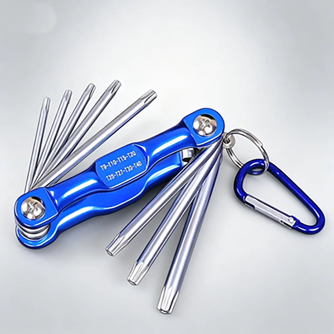 8-in-1 folding hexagonal wrench CR-V material multi-functional folding wrench for cycling/work Portable hand tool set