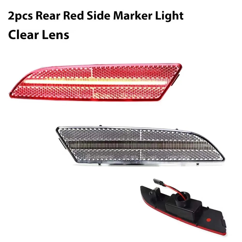 Amber / White / Red LED Car Fender Flare Light Front / Rear Bumper Side Marker Indicator Lights For Chrysler Crossfire 2004-2008