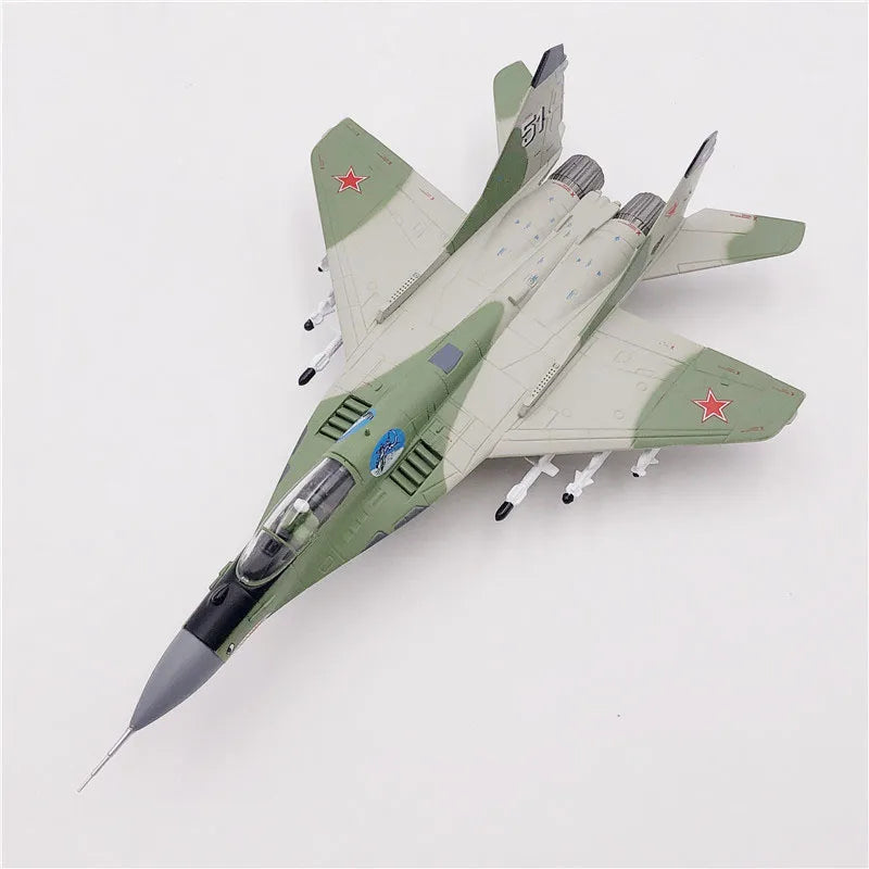 JASON TUTU 1/100 Diecast Metal Russian MIG-29 Fighter Model Plane Kids Gift Collection