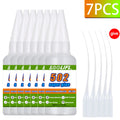 1-7PCSLOOLIFL 502 Super Glue Instant Quick-drying Cyanoacrylate Adhesive Leather Rubber Glass Metal Strong Bond Liquid Glue Tool