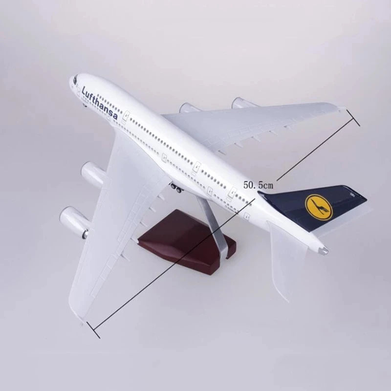 50.5cm 380 1:160 Model Airplane Lufthansa A380 Plane Models Diecast Airplanes  Large Resin Plane Model Airplane Kit Adults