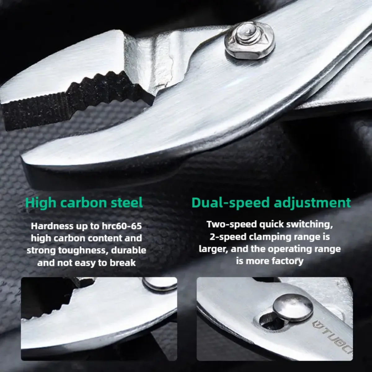 6/8 Inch Multifunctional Movable Carp Pliers, Pipe Pliers, Water Pump Small Water Pipe Pliers, Fish Mouth Pliers
