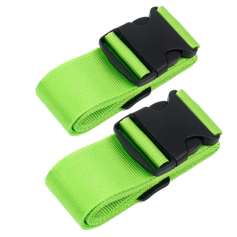 2 pieces nylon Luggage Strap Adjustable Travel Suitcase Buckle Strap Baggage Belt Travel Accessorises Suitcase Packing Seat Belt