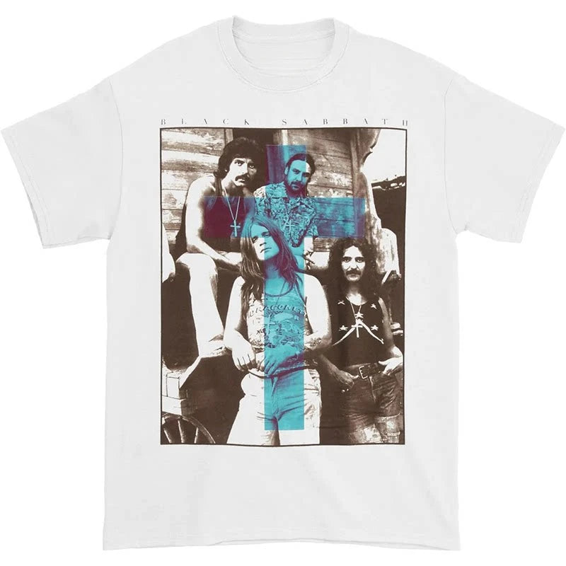Black Sabbath Band Photo Casual T-shirt Men's and Women's Luxury Band Brand Top 2026 New