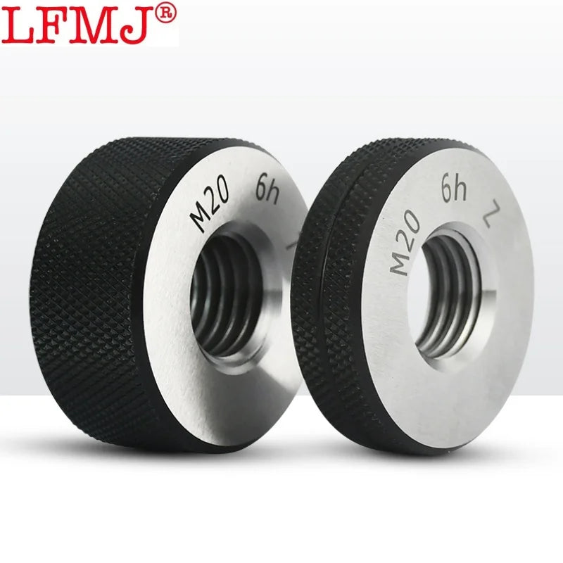 1SET(1*GO+1*NOGO) 6h Accuracy Standard Metric Fine Tooth Thread Ring Gauge  M8M9M10M11M12M13M14M15M16M17M18M19-M21 Measure Tool