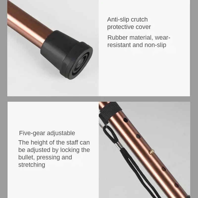 Unisex Hiking Camping Trekking Mountaineering Poles Walking Stick Telescopic Baton Trekking Poles Folding Cane for The Elderly