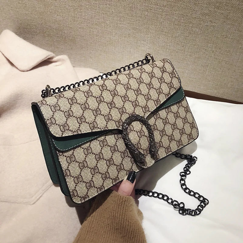 2025 New Trendy Fashion Dionysus Bag Vintage Print Mini Shoulder Crossbody Chain Bag for Women