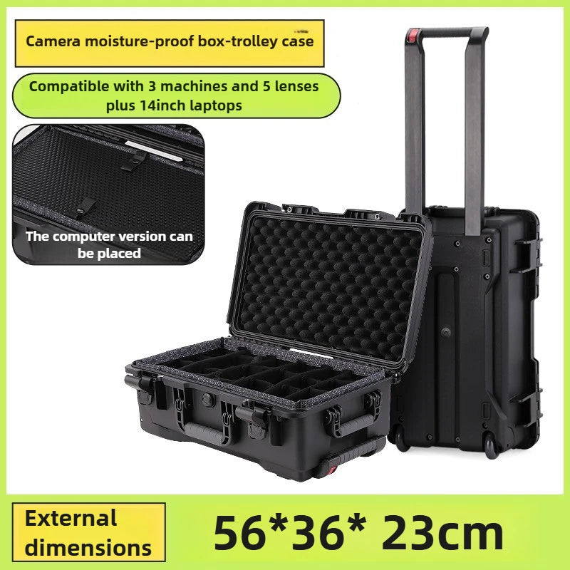 DSLR Camera Moisture-proof Box Tool Storage Organizer Professional Suitcase Photography Equipment Protection Toolcase Shockproof