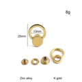 10/40/100PCS Metal O Ring Stud Rivet Screwback Bag Side Edge Anchor Buckles With Screws For Purse Handbag Belt DIY Accessories