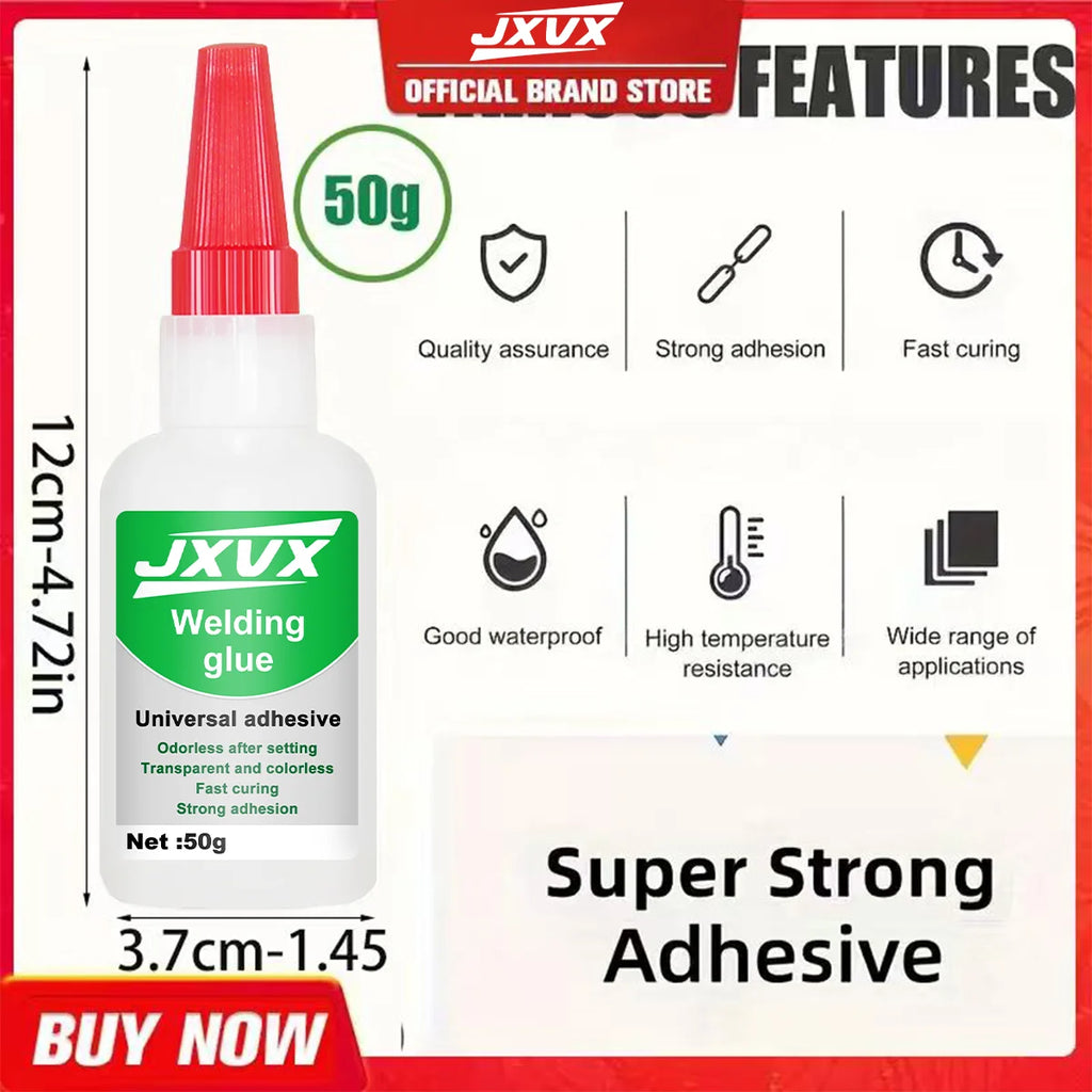 JXVX 50g high-strength welding oily adhesive-Universal Super Glue Strong Instant Glue metal glass ceramic resin.
