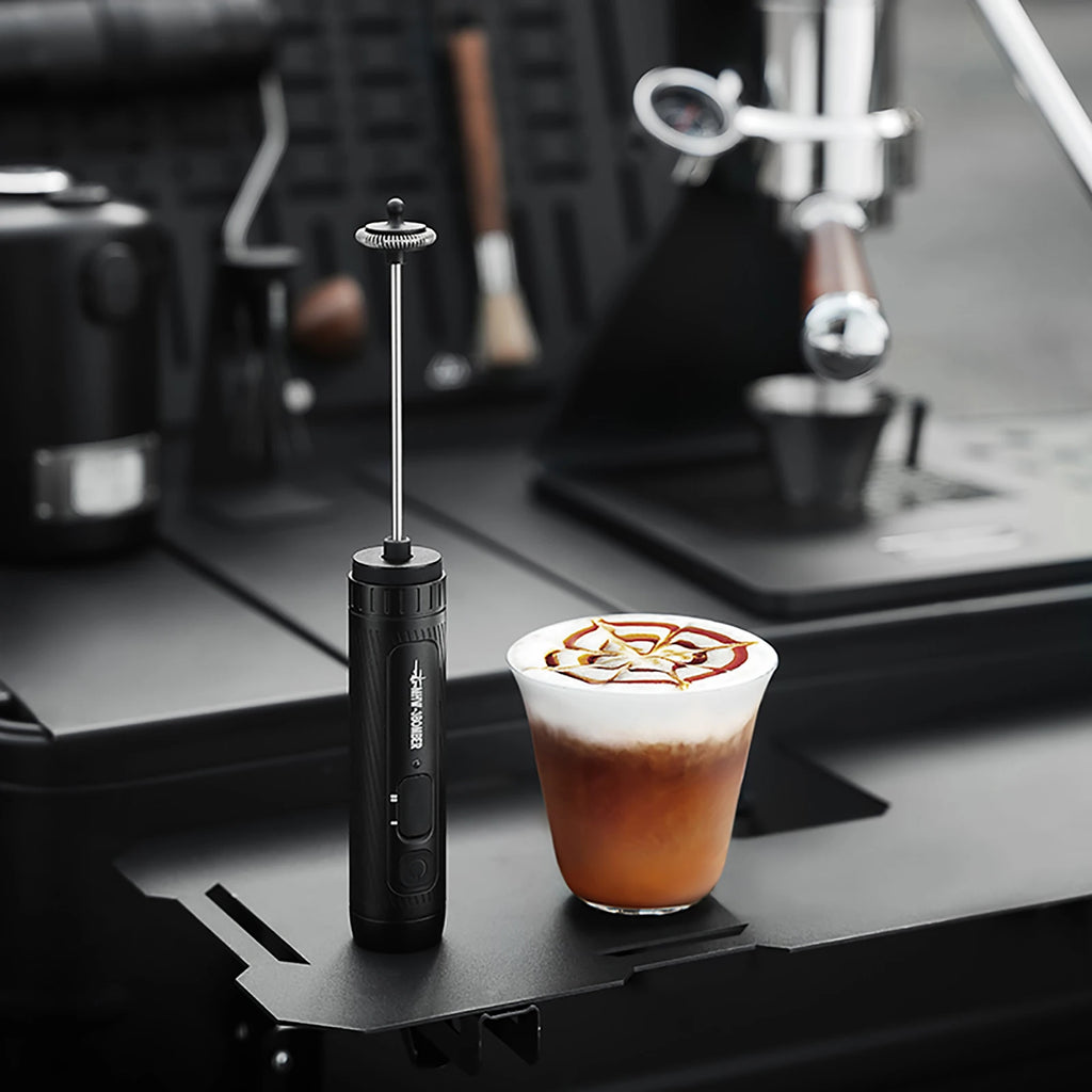MHW-3BOMBER Electric Milk Frother USB Rechargeable Coffee Frother Handheld Milk Frother Egg Beater Food Blender Espresso Tools