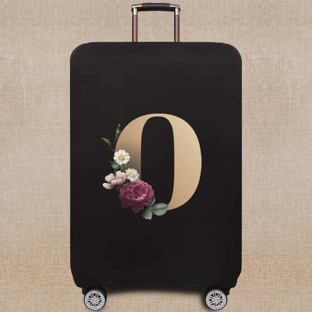 Luggage Covers 18-32 Protector Travel Luggage Suitcase Protective Cover gold letter series Stretch Dust Cover Travel Accessories