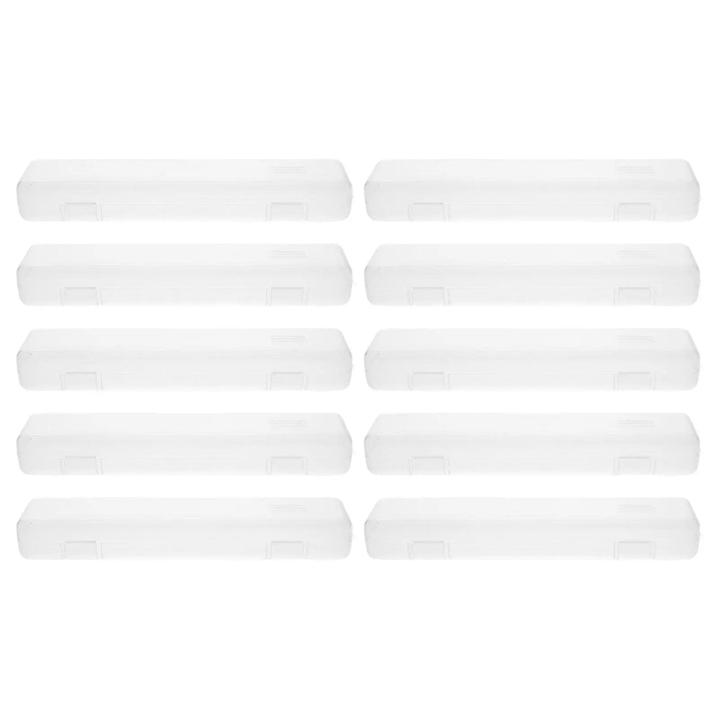 10Pcs Toothbrush Case Portable Travel Storage Box Compact Toothbrush Holder Sealed Space Organizer for Bathroom Outdoor School