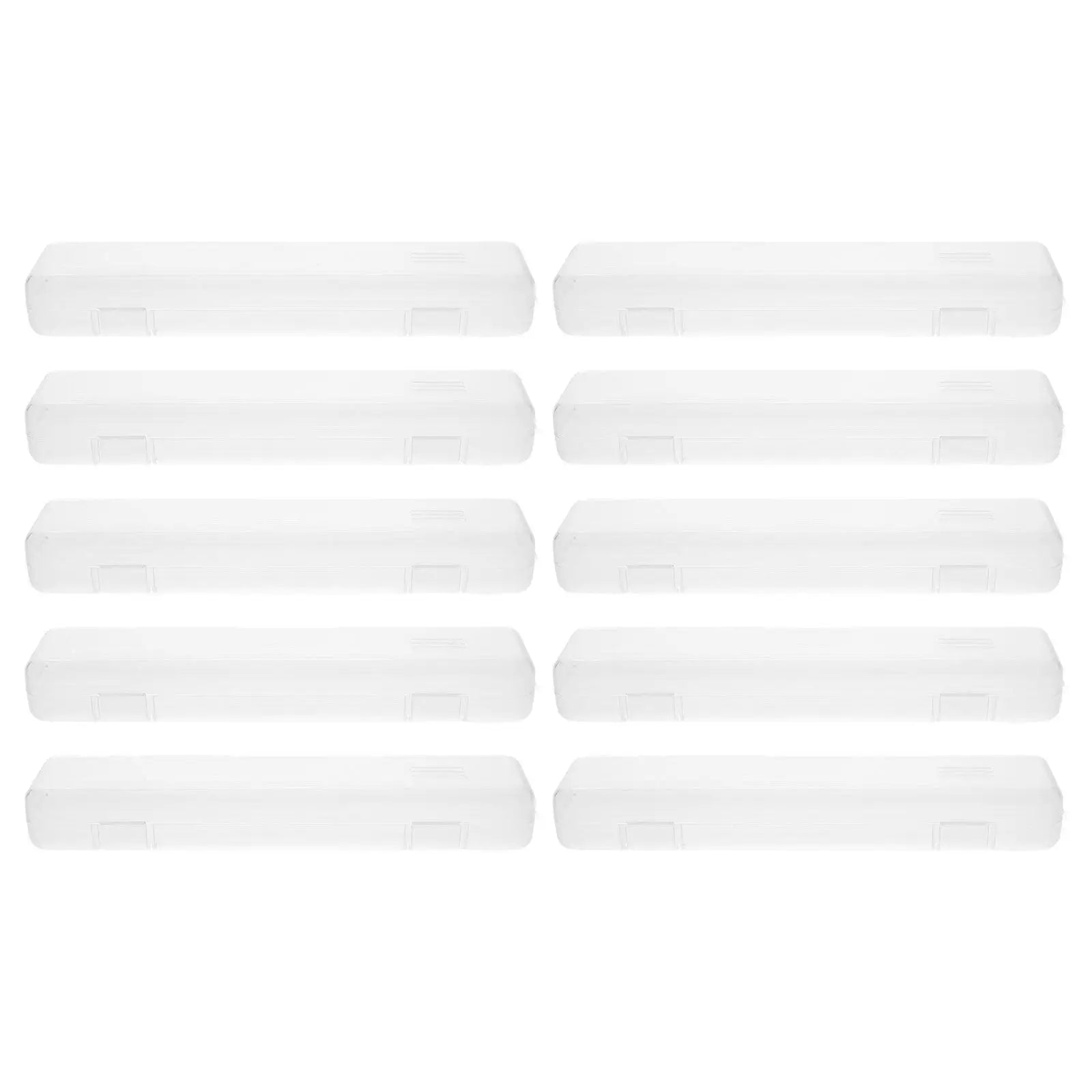 10Pcs Toothbrush Case Portable Travel Storage Box Compact Toothbrush Holder Sealed Space Organizer for Bathroom Outdoor School